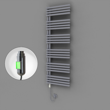 - Oka Dekoratif Elektrikli Havlupan 600x1800 Gri (On/Off Düğmeli) 900W  - Oka Dekoratif Elektrikli Havlupan 600x1800 Gri (On/Off Düğmeli) 900W