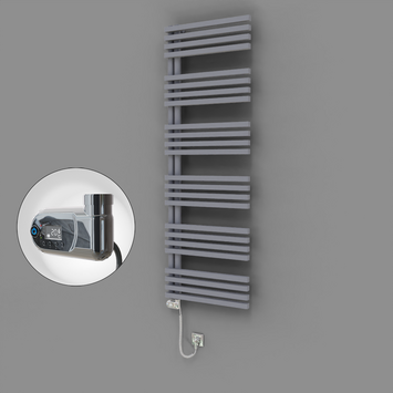 Radiva - Oka Dekoratif Elektrikli Havlupan 600x1800 Gri (Thesis Termostat) 900W