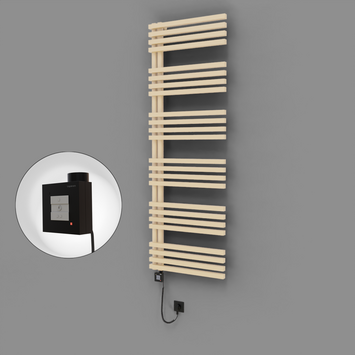 Radiva - Oka Dekoratif Elektrikli Havlupan 600x1800 Kapuçino (KTX1 Termostat) 1000W Spiral Kablolu