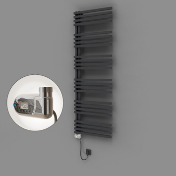 Radiva - Oka Dekoratif Elektrikli Havlupan 600x1800 Koyu Antrasit (Thesis Termostat) 900W