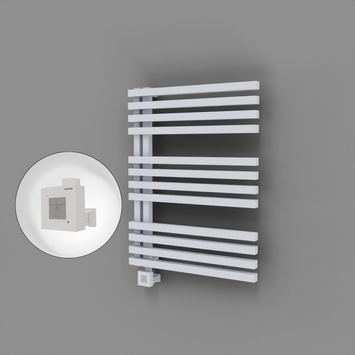Radiva - Oka Dekoratif Elektrikli Havlupan 600x800 Beyaz (KTX1 Termostat) 600W