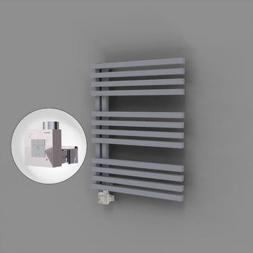 Radiva - Oka Dekoratif Elektrikli Havlupan 600x800 Gri (KTX1 Termostat) 600W