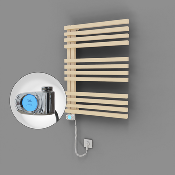 Radiva - Oka Dekoratif Elektrikli Havlupan 600x800 Kapuçino (Musa Termostat) 600W