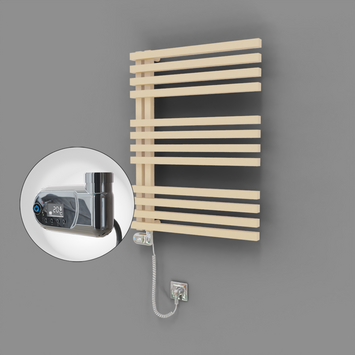 Radiva - Oka Dekoratif Elektrikli Havlupan 600x800 Kapuçino (Thesis Termostat) 600W
