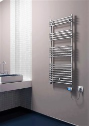 Olib Electric Towel Warmer 300 Watt 500x1200 Chrome (Musa Thermostat) - Thumbnail