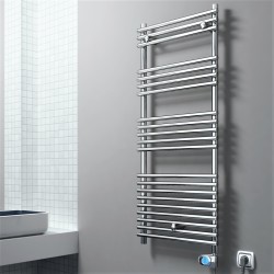 Olib Electric Towel Warmer 300 Watt 500x1200 Chrome (Musa Thermostat) - Thumbnail