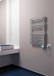 Olib Electric Towel Warmer 300 Watt 500x800 Chrome (Musa Thermostat) - Thumbnail