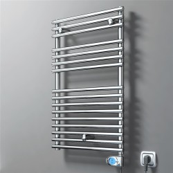 Olib Electric Towel Warmer 300 Watt 500x800 Chrome (Musa Thermostat) - Thumbnail