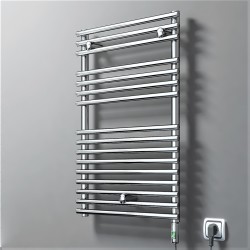 Olib Electric Towel Warmer 300 Watt 500x800 Chrome (On/Off) - Thumbnail