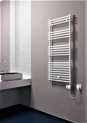 Olib Electric Towel Warmer 600 Watt 500x1200 White (Thesis Thermostat) - Thumbnail