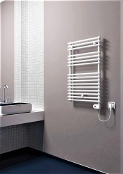 Radiva - Olib Sèche Serviettes Electrique 600 Watt 500x800 Blanc (Thermostat Thesis)