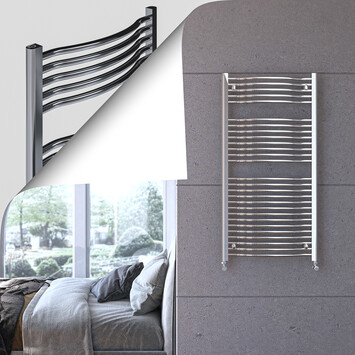 Radiva - Olyumpus Sèche Serviettes Décoratif 600x1172 Chrome