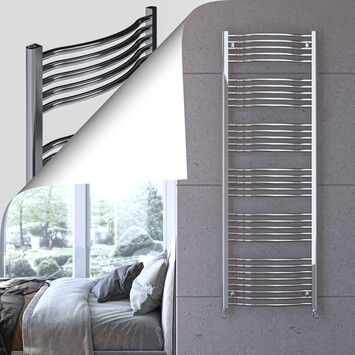 Radiva - Olyumpus Sèche Serviettes Décoratif 600x1732 Chrome