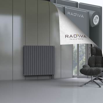 Oti Aluminium Radiator 1000x1106 Anthracite - Thumbnail