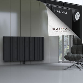 Oti Aluminium Radiator 1000x1772 Black - Thumbnail