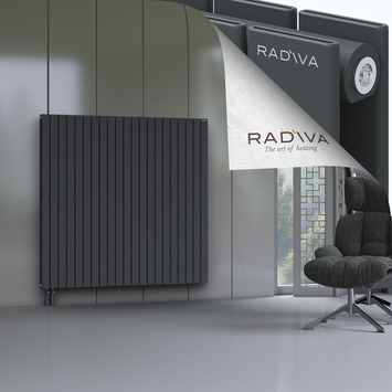 Oti Aluminium Radiator 1500x1550 Dark Anthracite - Thumbnail