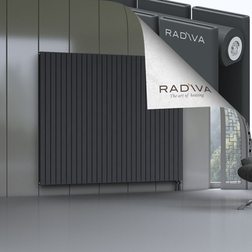 Oti Aluminium Radiator 1800x2142 Dark Anthracite - Thumbnail