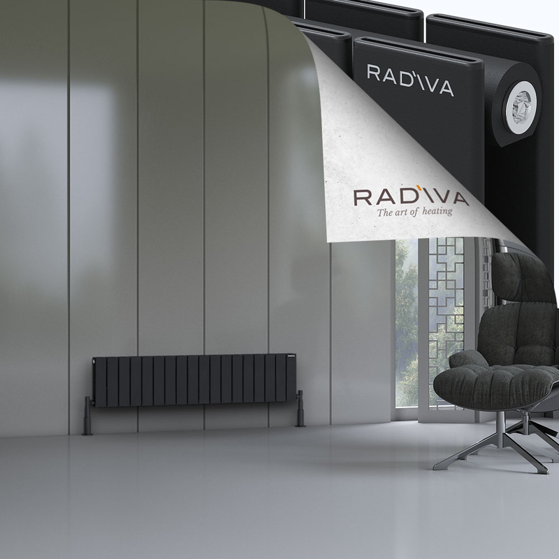 Oti Aluminium Radiator 300x1328 Black