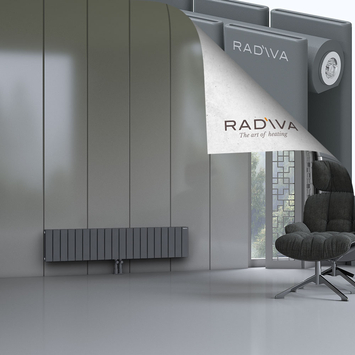 Oti Aluminium Radiator 300x1476 Anthracite - Thumbnail