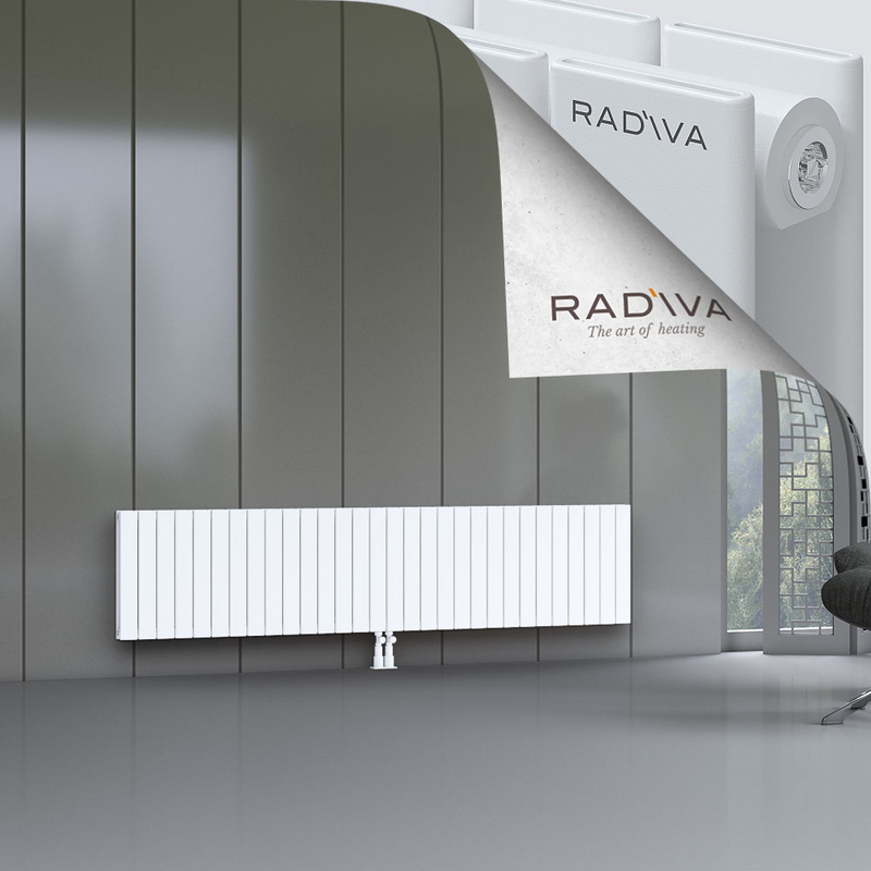 Oti Aluminium Radiator 500x2216 White