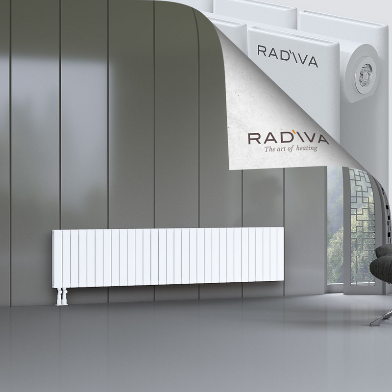 Oti Aluminium Radiator 500x2216 White