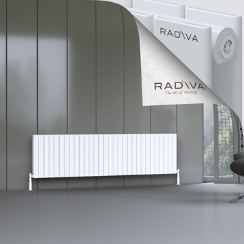 Oti Aluminium Radiator 600x2216 White - Thumbnail