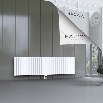 Oti Aluminium Radiator 600x2216 White - Thumbnail