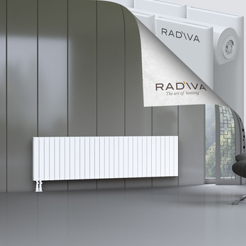 Oti Aluminium Radiator 600x2216 White - Thumbnail