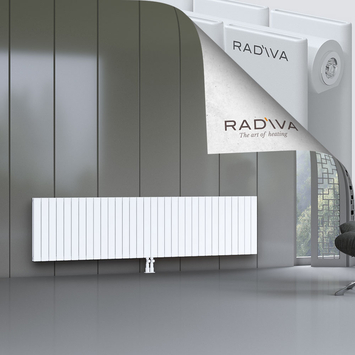 Oti Aluminium Radiator 600x2364 White - Thumbnail