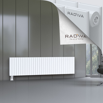 Oti Aluminium Radiator 600x2364 White - Thumbnail