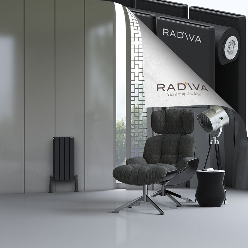 Oti Aluminium Radiator 600x292 Black