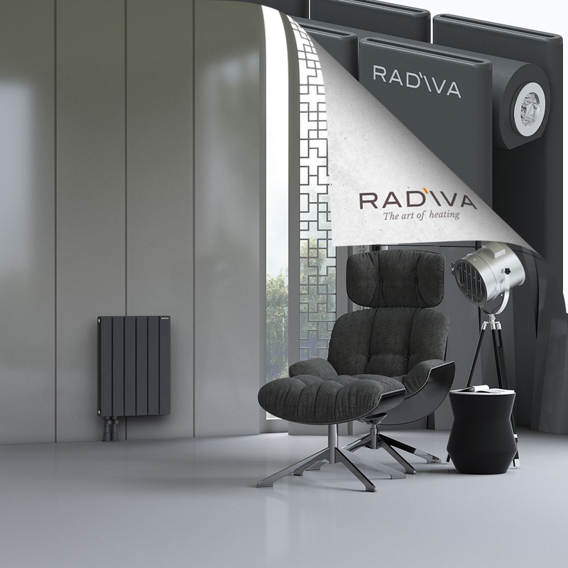 Oti Aluminium Radiator 600x440 Dark Anthracite
