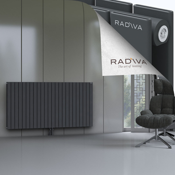 Oti Aluminium Radiator 900x1772 Dark Anthracite - Thumbnail
