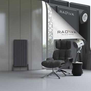 Radiva - Oti Radiateur En Aluminium 1000x514 Anthracite Foncé