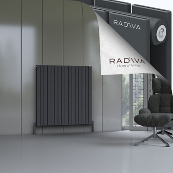 Radiva - Oti Radiateur En Aluminium 1200x1180 Anthracite Foncé