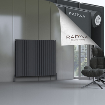 Radiva - Oti Radiateur En Aluminium 1200x1402 Anthracite Foncé