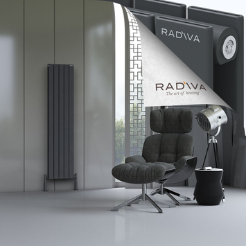 Radiva - Oti Radiateur En Aluminium 1600x366 Anthracite Foncé