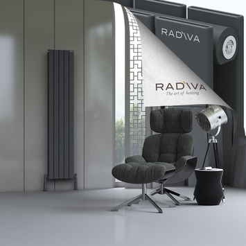 Radiva - Oti Radiateur En Aluminium 1800x366 Anthracite Foncé