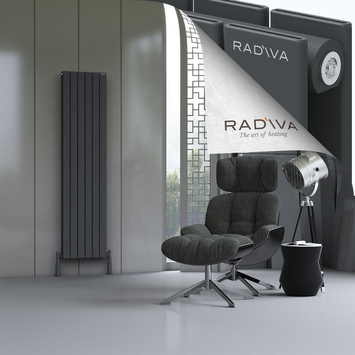 Radiva - Oti Radiateur En Aluminium 1800x440 Anthracite Foncé