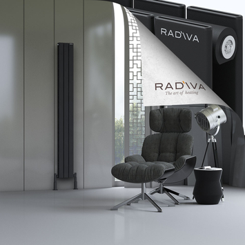 Radiva - Oti Radiateur En Aluminium 1900x218 Noir