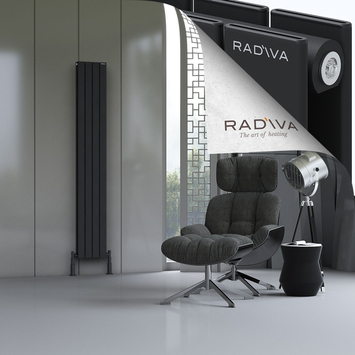 Radiva - Oti Radiateur En Aluminium 1900x292 Noir