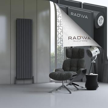 Radiva - Oti Radiateur En Aluminium 1900x514 Anthracite Foncé