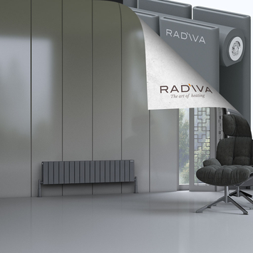 Radiva - Oti Radiateur En Aluminium 300x1328 Anthracite