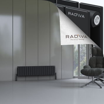 Radiva - Oti Radiateur En Aluminium 300x1328 Noir