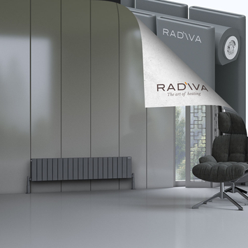 Radiva - Oti Radiateur En Aluminium 300x1476 Anthracite