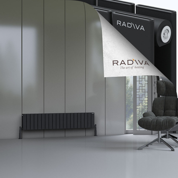 Radiva - Oti Radiateur En Aluminium 300x1476 Noir