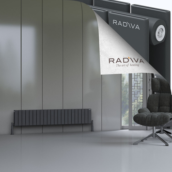 Radiva - Oti Radiateur En Aluminium 300x1624 Anthracite Foncé