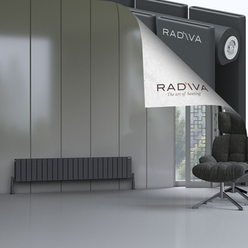 Radiva - Oti Radiateur En Aluminium 300x1698 Anthracite Foncé