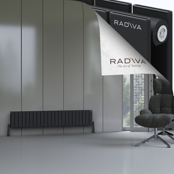 Radiva - Oti Radiateur En Aluminium 300x1698 Noir