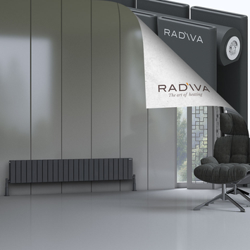 Radiva - Oti Radiateur En Aluminium 300x1772 Anthracite Foncé